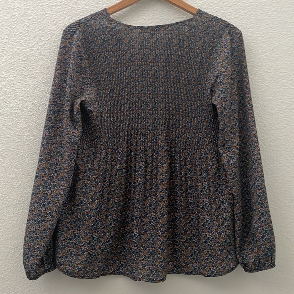 NWT DR2 by Daniel Rainn boho floral peasant top size small - Picture 6 of 6